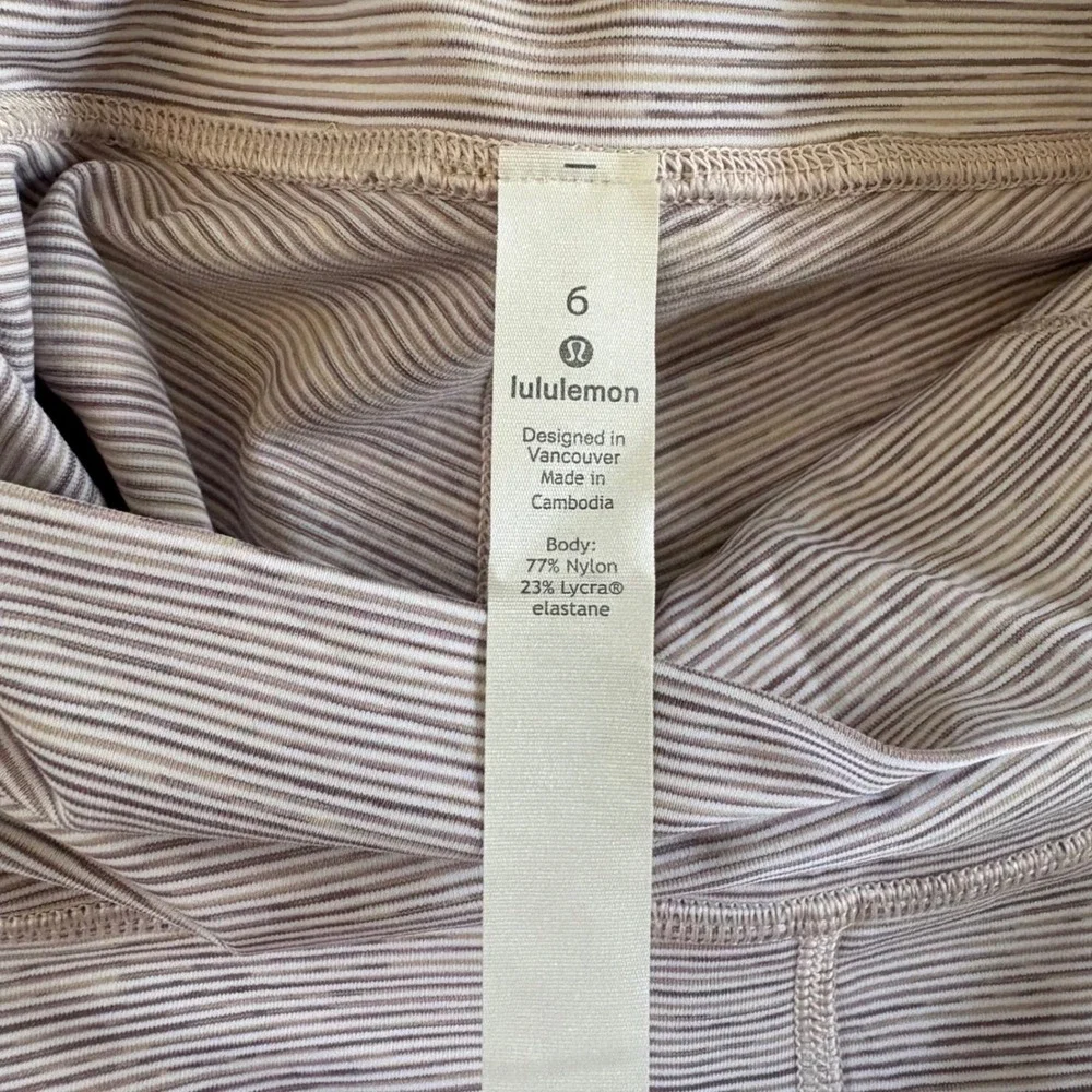 Lululemon‎ Wunder Under Legging Size 6 Pink Purple Excellent
